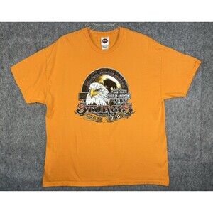 Harley Davidson Sturgis 2006 Short Sleeve T-Shirt 2XL Black Hills Rally Eagle
